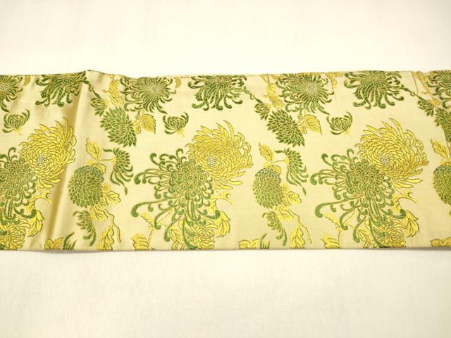 平和屋着物●アンティーク 大正ロマン つけ帯 乱菊 金糸 正絹 逸品 DAAZ4519cm
