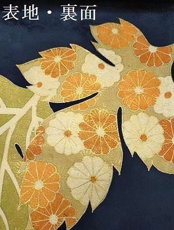 未着用　付け下げ　鉄線花　テッセン　金彩　市松　黒地　着物　092a d 未着用 付け下げ 鉄線花 テッセン 金彩 市松 黒地 着物 092a d 未着用