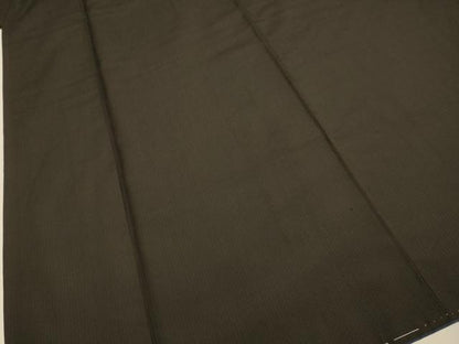 平和屋着物●男性 紬 濃い焦茶色 正絹 逸品 未使用 DAAZ5030du