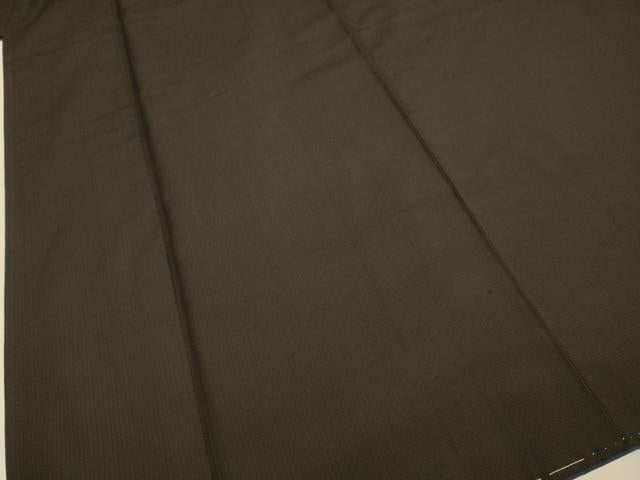 平和屋着物●男性 紬 濃い焦茶色 正絹 逸品 未使用 DAAZ5030du