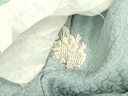 平和屋着物●上質な色無地　湊鼠色　正絹　逸品　未使用　DAAZ5036du
