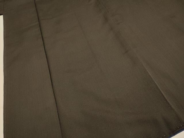 平和屋着物●男性　紬　濃い憲法色　正絹　逸品　DAAZ5038du