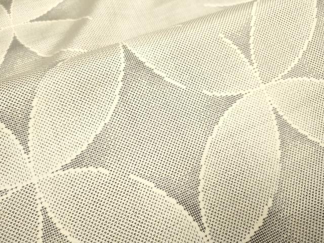 平和屋着物●本場大島紬　白大島　七宝文　正絹　逸品　DAAZ5043du