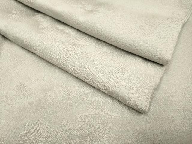 平和屋着物●上質な色無地 風景地紋 潤色 正絹 逸品 DAAZ5050du