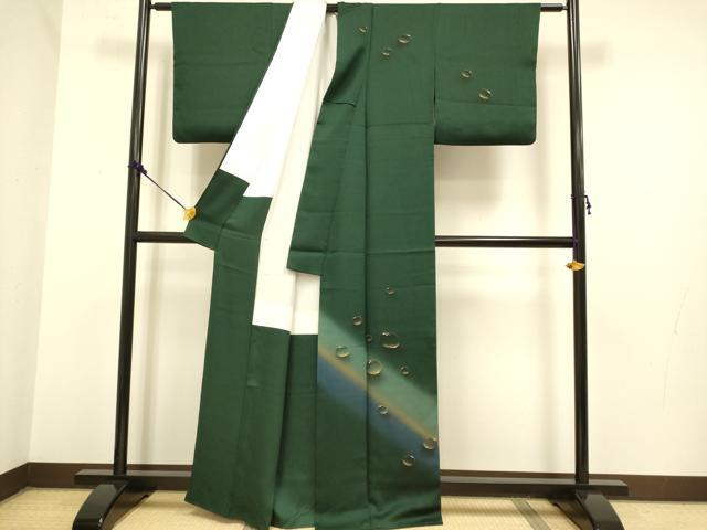 平和屋着物●訪問着　水玉　暈し染め　金彩　正絹　逸品　DAAZ5052du