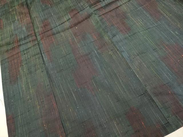 平和屋着物●上質な紬　霞文　正絹　逸品　DAAZ5091du