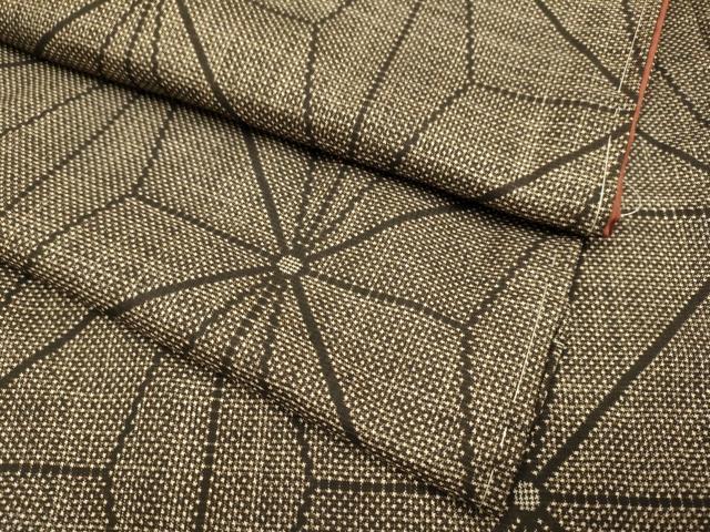 平和屋着物●本場大島紬 7マルキ 麻の葉文様 正絹 逸品 未使用 DAAZ5094du