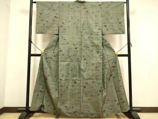 平和屋着物●本場大島紬 7マルキ 立波文 正絹 逸品 DAAZ5100du