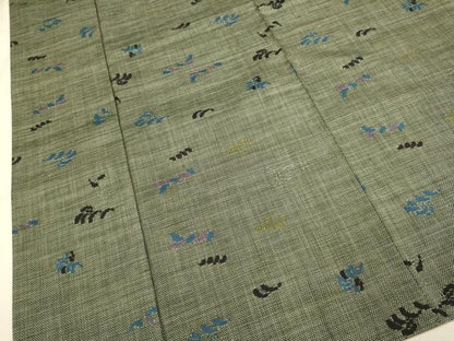 平和屋着物●本場大島紬 7マルキ 立波文 正絹 逸品 DAAZ5100du