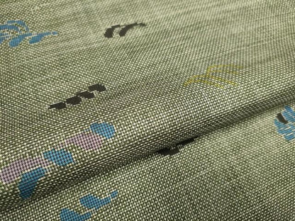 平和屋着物●本場大島紬 7マルキ 立波文 正絹 逸品 DAAZ5100du