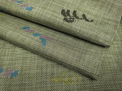 平和屋着物●本場大島紬 7マルキ 立波文 正絹 逸品 DAAZ5100du