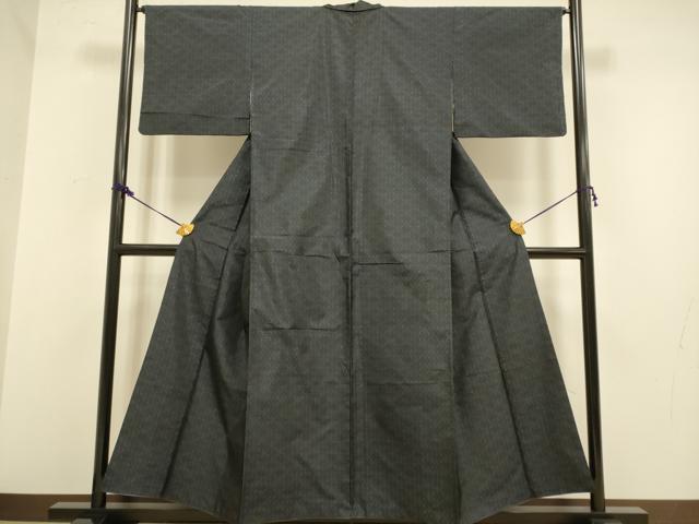 平和屋着物●本場大島紬 麻の葉文様 正絹 逸品 DAAZ5102du