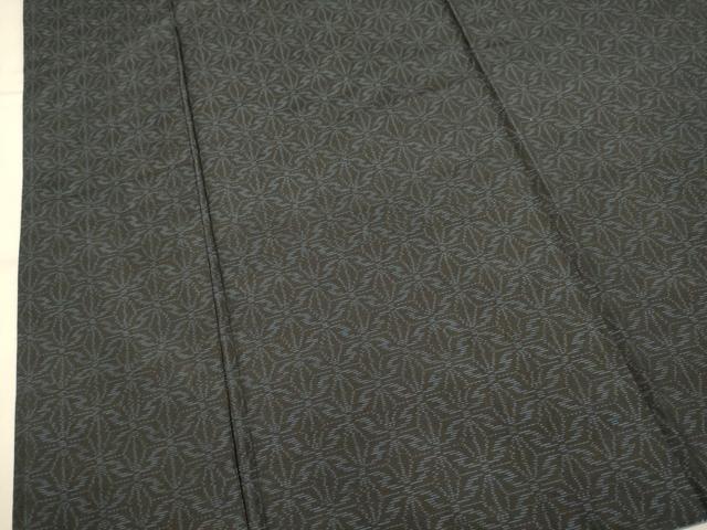 平和屋着物●本場大島紬 麻の葉文様 正絹 逸品 DAAZ5102du
