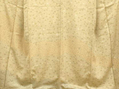 平和屋着物●訪問着　花唐草文　正絹　逸品　DAAZ5112du
