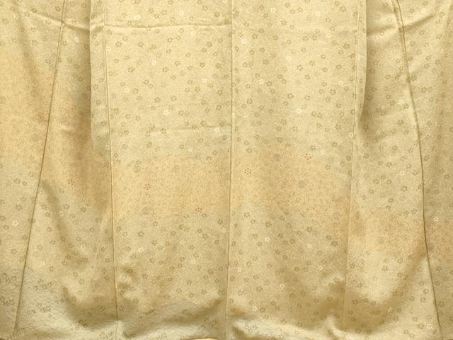 平和屋着物●訪問着　花唐草文　正絹　逸品　DAAZ5112du