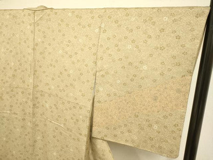 平和屋着物●訪問着　花唐草文　正絹　逸品　DAAZ5112du