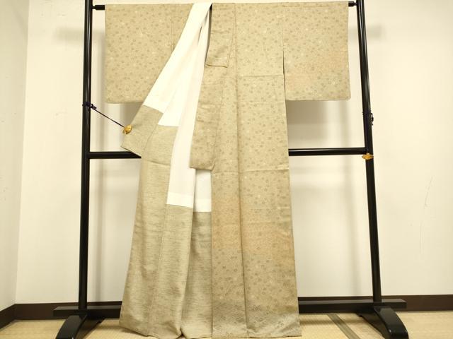 平和屋着物●訪問着　花唐草文　正絹　逸品　DAAZ5112du