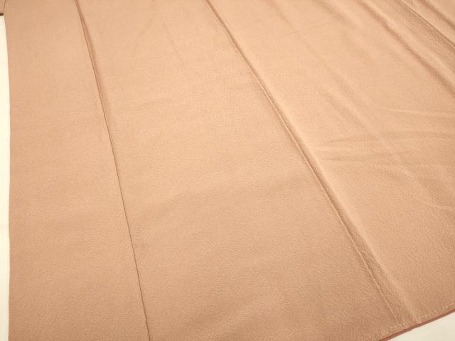 平和屋着物●上質な色無地　遠州茶色　正絹　逸品　DAAZ5115du