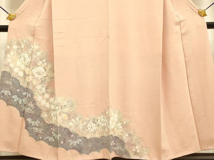 平和屋着物●訪問着　絞り　辻が花　正絹　逸品　DAAZ5124du