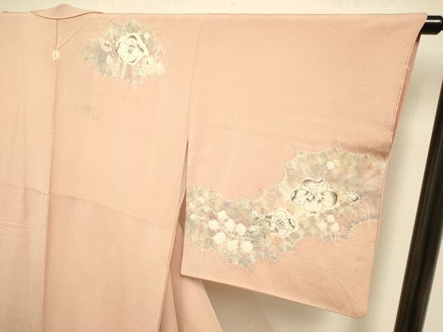 平和屋着物●訪問着　絞り　辻が花　正絹　逸品　DAAZ5124du