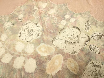 平和屋着物●訪問着　絞り　辻が花　正絹　逸品　DAAZ5124du