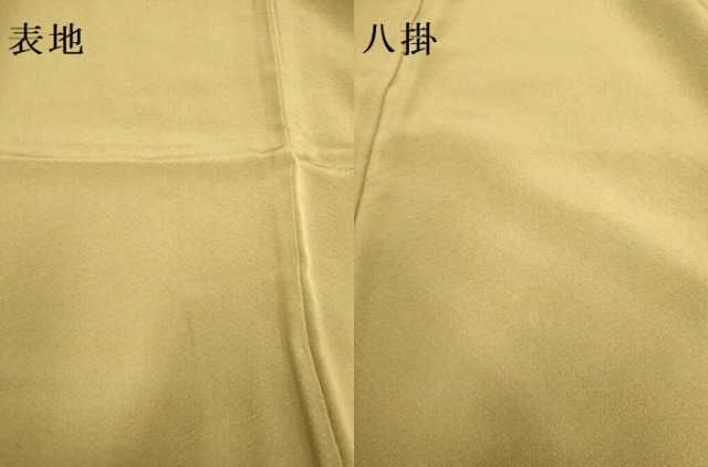 平和屋着物●上質な色無地 榛色 正絹 逸品 DAAZ5128du