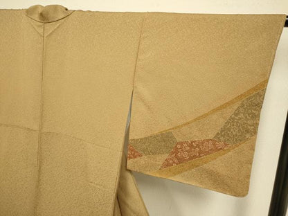 平和屋着物●訪問着　切嵌花鳥文　正絹　逸品　未使用　DAAZ5133du