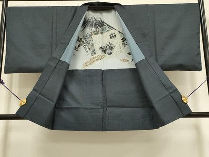 平和屋着物●男性　本場大島紬　アンサンブル　100亀甲　総詰め　正絹　逸品　DAAZ5135du
