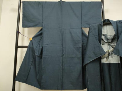 平和屋着物●男性　紬　アンサンブル　100亀甲　総詰め　正絹　逸品　未使用　DAAZ5138du