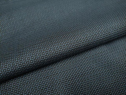 平和屋着物●男性　紬　アンサンブル　100亀甲　総詰め　正絹　逸品　未使用　DAAZ5138du