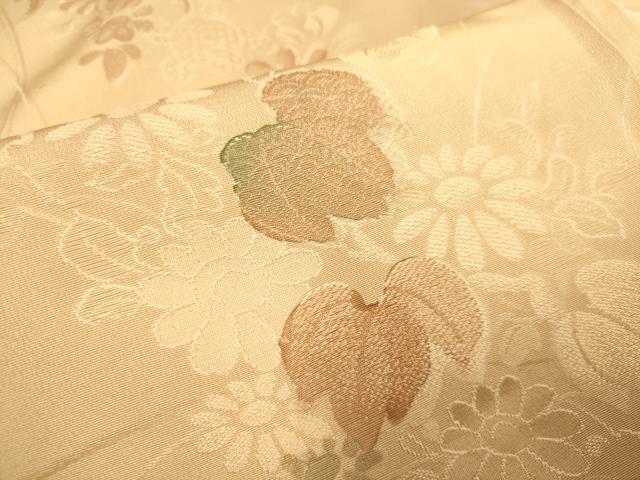 平和屋着物▼上質な小紋　地紋起こし　草花文　暈し染め　正絹　逸品　DAAZ5183du