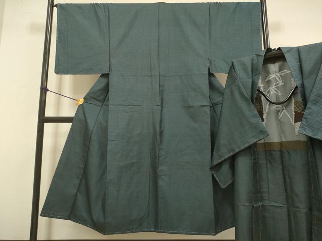 平和屋着物●男性　本場大島紬　アンサンブル　100亀甲　総詰め　正絹　逸品　未使用　DAAZ5227du