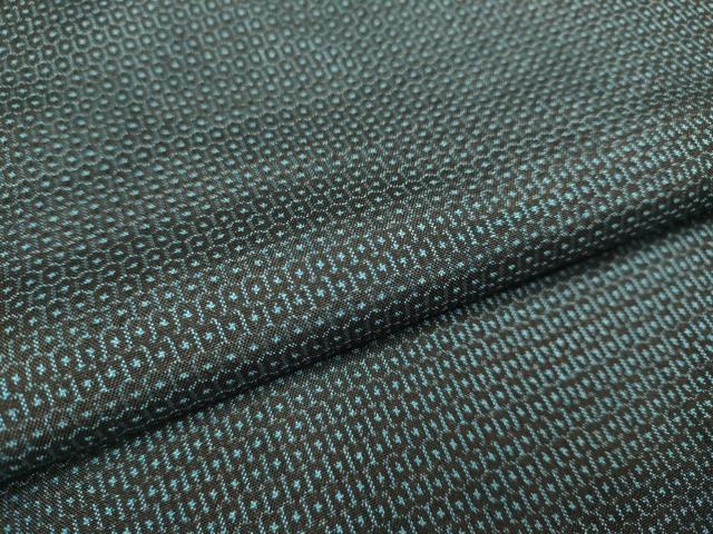 平和屋着物○男性 本場大島紬 アンサンブル 100亀甲 総詰め 正絹 逸品