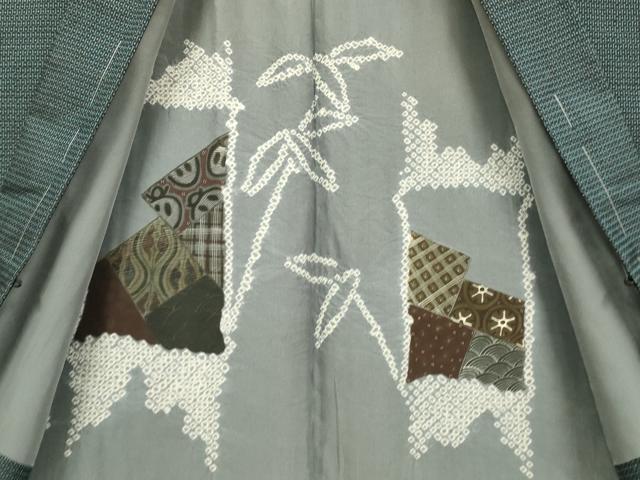 平和屋着物●男性　本場大島紬　アンサンブル　100亀甲　総詰め　正絹　逸品　未使用　DAAZ5227du