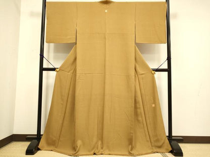 平和屋着物●江戸小紋　草木染　鮫小紋柄　正絹　逸品　DAAZ5238du