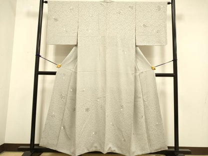 平和屋着物●訪問着　絞り　辻が花　正絹　逸品　DAAZ5270du