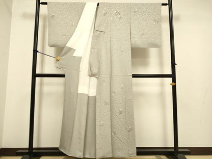 平和屋着物●訪問着　絞り　辻が花　正絹　逸品　DAAZ5270du