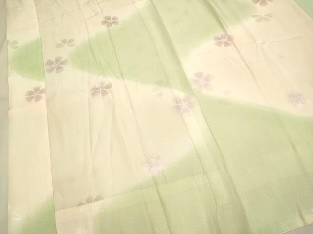平和屋着物●長襦袢 無双仕立て 作家物 舞桜文 夢ぼかし 正絹 逸品 DAAZ5330du