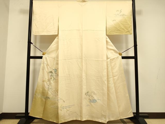 平和屋着物▽中国三大刺繍 スワトウ刺繍 汕頭刺繍 訪問着 刺繍 地