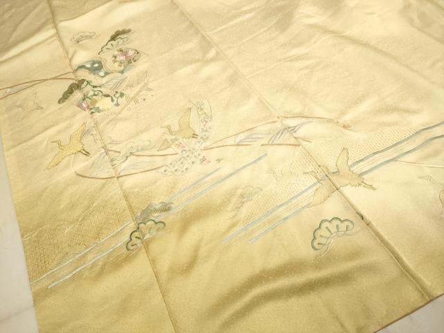 平和屋着物▽中国三大刺繍 スワトウ刺繍 汕頭刺繍 訪問着 刺繍 地