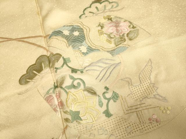 平和屋着物▽中国三大刺繍 スワトウ刺繍 汕頭刺繍 訪問着 刺繍 地