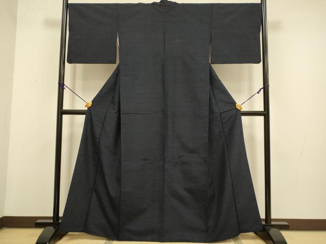 平和屋着物●上質な紬　横段文　正絹　逸品　未使用　DAAZ5272du 平和屋着物○上質な紬 横段文 正絹 逸品 未使用 DAAZ5272du 平和