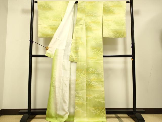 平和屋着物▼上質な小紋　樹林文　暈し染め　正絹　逸品　DAAZ5392du
