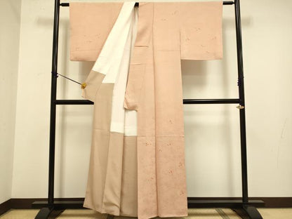 平和屋着物▼訪問着 総刺繍 枝花文 正絹 逸品 DAAZ5465du