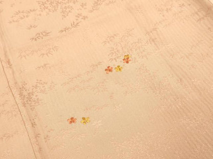 平和屋着物▼訪問着 総刺繍 枝花文 正絹 逸品 DAAZ5465du