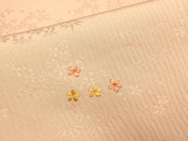 平和屋着物▼訪問着 総刺繍 枝花文 正絹 逸品 DAAZ5465du
