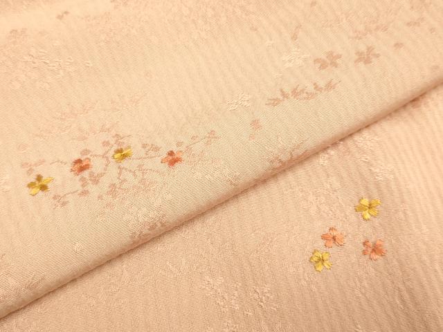 平和屋着物▼訪問着 総刺繍 枝花文 正絹 逸品 DAAZ5465du