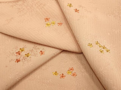 平和屋着物▼訪問着 総刺繍 枝花文 正絹 逸品 DAAZ5465du