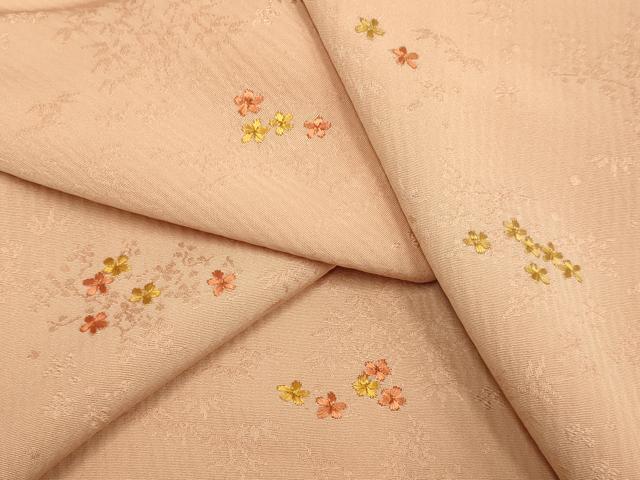 平和屋着物▼訪問着 総刺繍 枝花文 正絹 逸品 DAAZ5465du