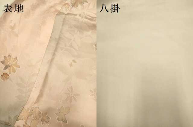 平和屋着物▼上質な小紋　地紋起こし　草花文　暈し染め　正絹　逸品　DAAZ5502du